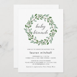 Minimale olievlek | Baby Brunch Kaart