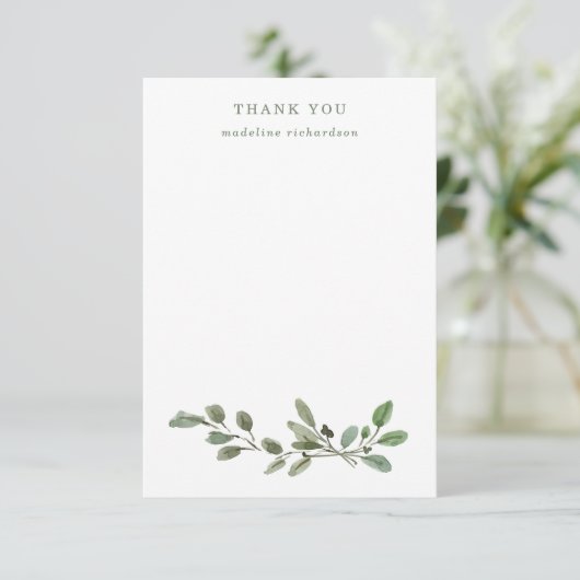 Minimale olievlek bedankkaart (Staand voorkant)