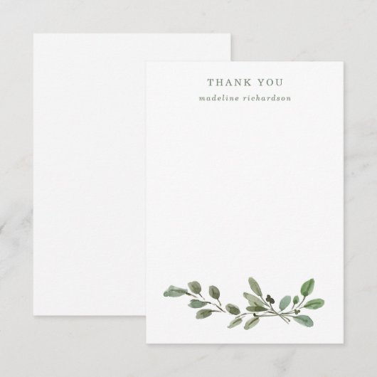 Minimale olievlek bedankkaart (Voorkant / Achterkant)