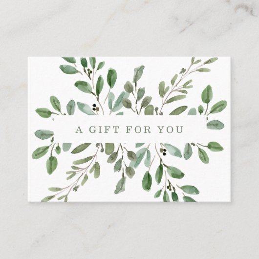 Minimale olievlek | Cadeaubon Kortingskaartje (Voorkant)