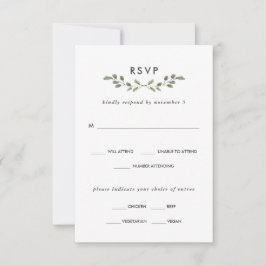 Minimale olievlek | Keuze uit weddenschappen RSVP Kaartje