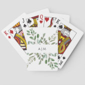 Minimale olievlek | Monogram Pokerkaarten (Achterkant)