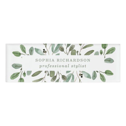 Minimale olievlek naambadge (Voorkant)