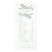 Minimale olievlek | Salon Price List Reclamekaart (Voorkant)
