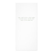 Minimale olievlek | Salon Price List Reclamekaart (Achterkant)