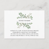 Minimale olievlek | Verzoek om Baby shower Book Informatiekaartje (Voorkant)