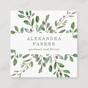 Minimale olievlek vierkante visitekaartje