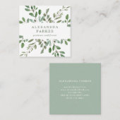 Minimale olievlek vierkante visitekaartje (Voorkant / Achterkant)