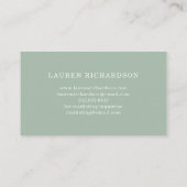 Minimale olievlek visitekaartje (Achterkant)