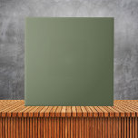 Minimale olijfgroene kleur in vaste vorm tegeltje<br><div class="desc">Minimale olijfgroene kleur in vaste vorm</div>