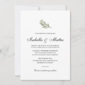 Minimale Olijftak | Elegant Kaart (Voorkant)