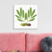 Minimale olijven en bijkantoren. canvas afdruk (Insitu (Woonkamer))