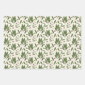 Minimale olijven en bijkantoren - naadloos patroon inpakpapier vel (Voorkant)