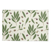 Minimale olijven en bijkantoren - naadloos patroon kussensloop (Achterkant)