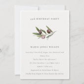 Minimale olijventeelt Alle leeftijden Uitnodigen Bedankkaart (Voorkant)