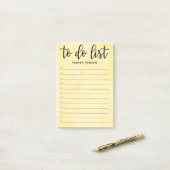 Minimale om lijst te doen post-it® notes (Op bureau)