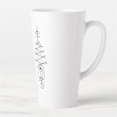 Minimale onalome doodle latte mok (Rechts)