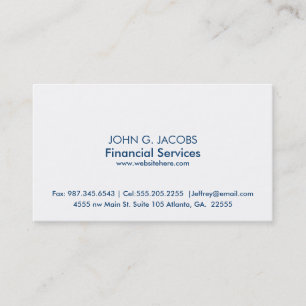 Minimale one-Sided Business Card-template Visitekaartje