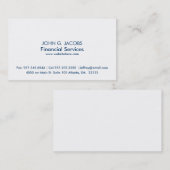 Minimale one-Sided Business Card-template Visitekaartje (Voorkant / Achterkant)