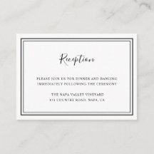 Minimale ontvangst van zwarte en witte bruiloft