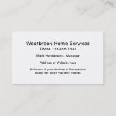 Minimale ontwerp drone fotografie visitekaartje (Achterkant)