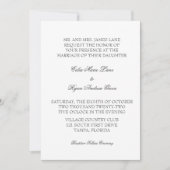 Minimale Ontwerp Eenvoudige Huwelijksuitnodiging Kaart (Voorkant)