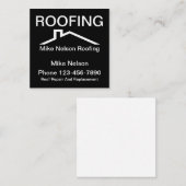 Minimale ontwerpdakbedekking vierkante visitekaartje (Voorkant / Achterkant)