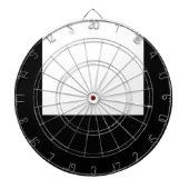 Minimale ontwerpkaart voor zwart Lijst Dartbord (Voorkant)