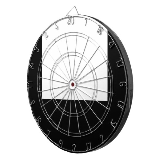 Minimale ontwerpkaart voor zwart Lijst Dartbord (Voorkant Rechts)