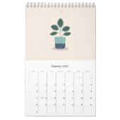 Minimale ontwerpkalender voor 2022 met wooncentral kalender (Jan 2027)