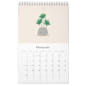 Minimale ontwerpkalender voor 2022 met wooncentral kalender (Feb 2027)