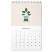 Minimale ontwerpkalender voor 2022 met wooncentral kalender (Jan 2026)