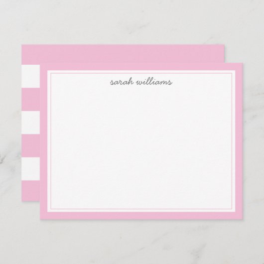 Minimale ooggrens oogstroze oogstrand notitiekaartje (Voorkant / Achterkant)