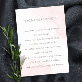 Minimale oogheelkundige Blush Roze Waterverf Juwel Visitekaartje