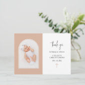 Minimale oogstfoto's met oogverblindende oogstekel bedankkaart (Staand voorkant)