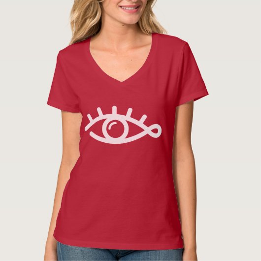 Minimale oogvlekken t-shirt (Voorkant)