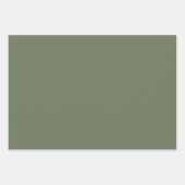 Minimale oogvulling met vast, groen, olive, kleur inpakpapier vel (Voorkant 3)