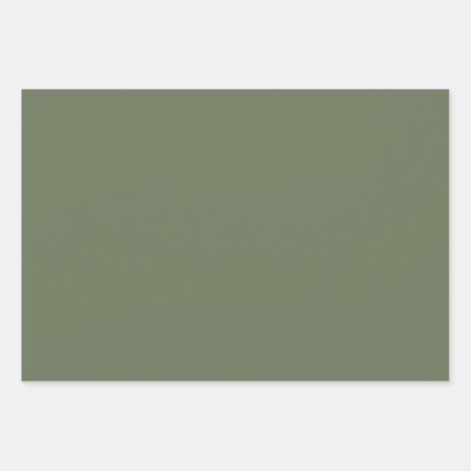 Minimale oogvulling met vast, groen, olive, kleur inpakpapier vel (Voorkant)