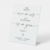 Minimale openbalieslog reclamebord met voetstuk (Voorkant)