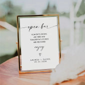 Minimale openbalieslog reclamebord met voetstuk