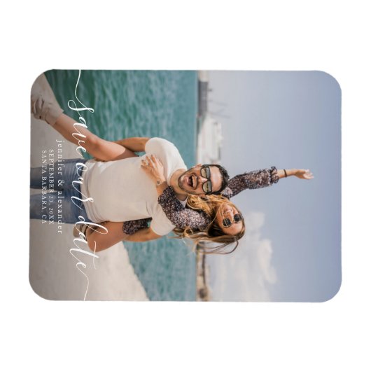 Minimale opslagdatum foto magneet (Horizontaal)