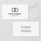 Minimale Optometrist Eye Doctor Visitekaartje (Voorkant / Achterkant)