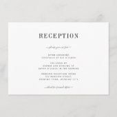 Minimale opvang van bruine en zwarte bruiloften informatiekaartje (Voorkant)