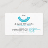 Minimale orale zorg voor tanden-Whitening Visitekaartje (Achterkant)