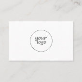 Minimale Oranje cirkels Oceanië Visitekaartje (Achterkant)