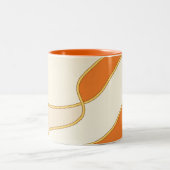 Minimale oranje golf accent mok (Center)