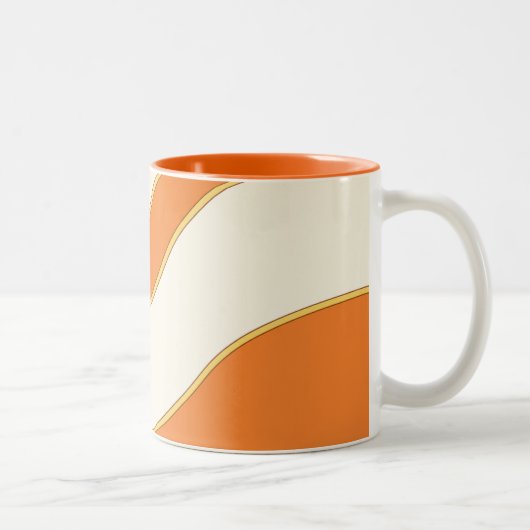 Minimale oranje golf accent mok (Rechts)