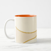Minimale oranje golf accent mok (Links)