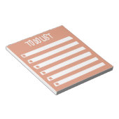 Minimale Oranje roze witte eenvoudige meid om een  Notitieblok (Schuin)