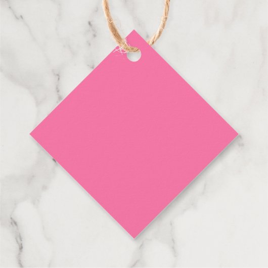 Minimale orchidee roze witte bruiloft dank u bedankjes labels (Achterkant)